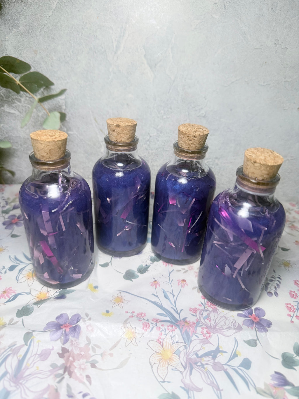 🔮 Amethyst Veil Shimmering Apothecary Bottles 🔮