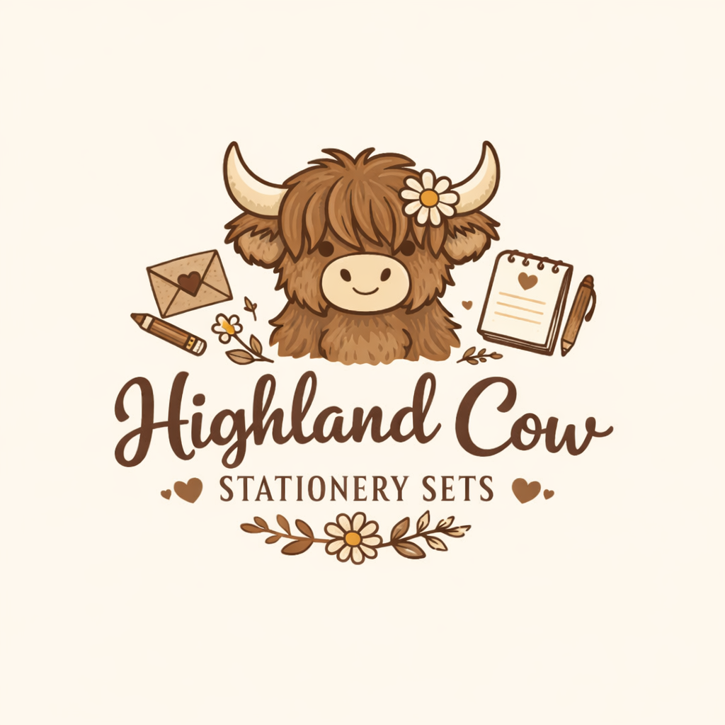 🐄 Highland Cow Junk Stationery Sets 🐄