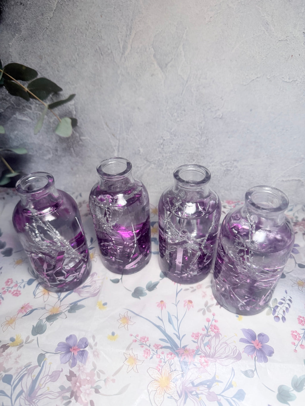 🔮 Amethyst Veil Shimmering Apothecary Bottles 🔮
