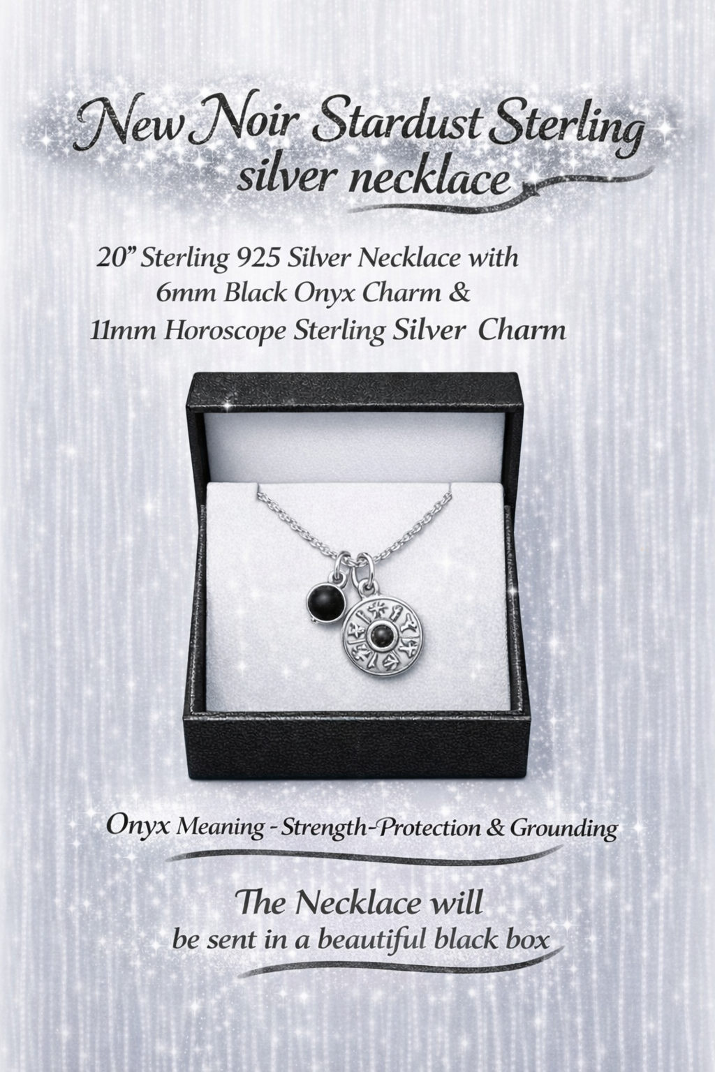 🖤 New Noir Stardust Sterling Silver Necklace 🖤