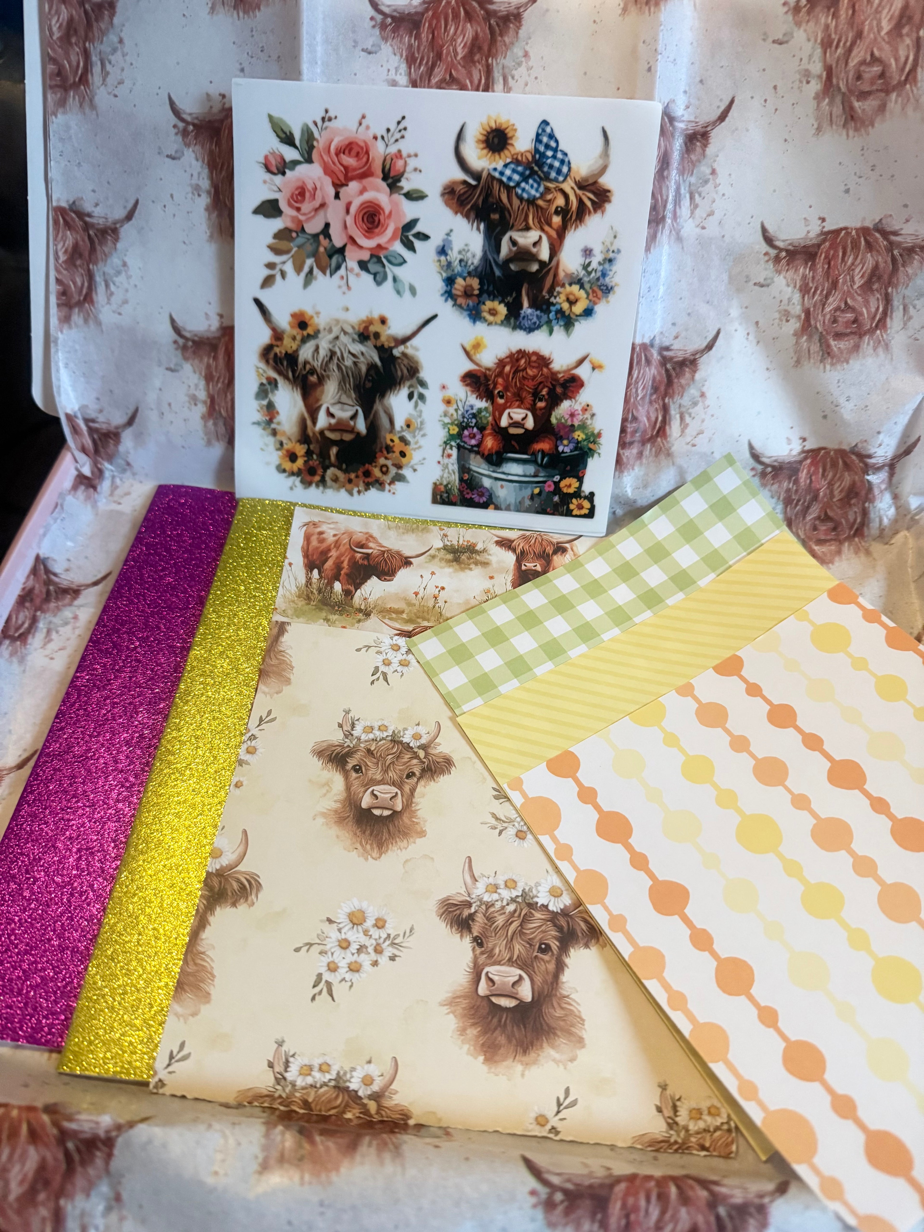 🐄 Highland Cow Junk Stationery Sets 🐄
