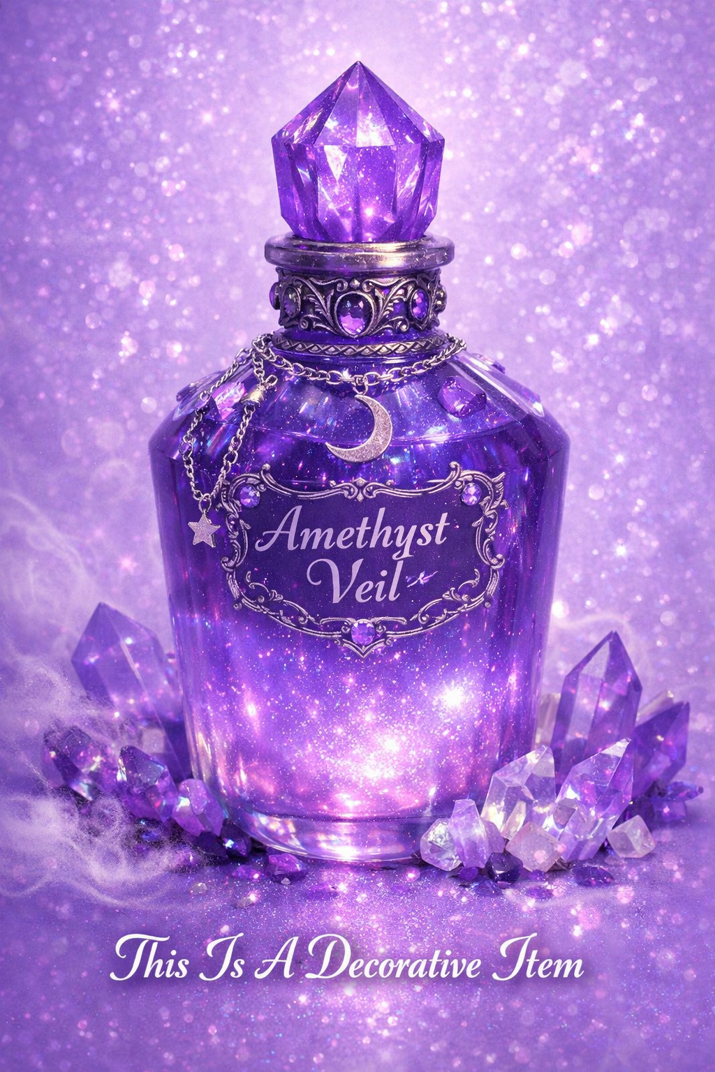 🔮 Amethyst Veil Shimmering Apothecary Bottles 🔮