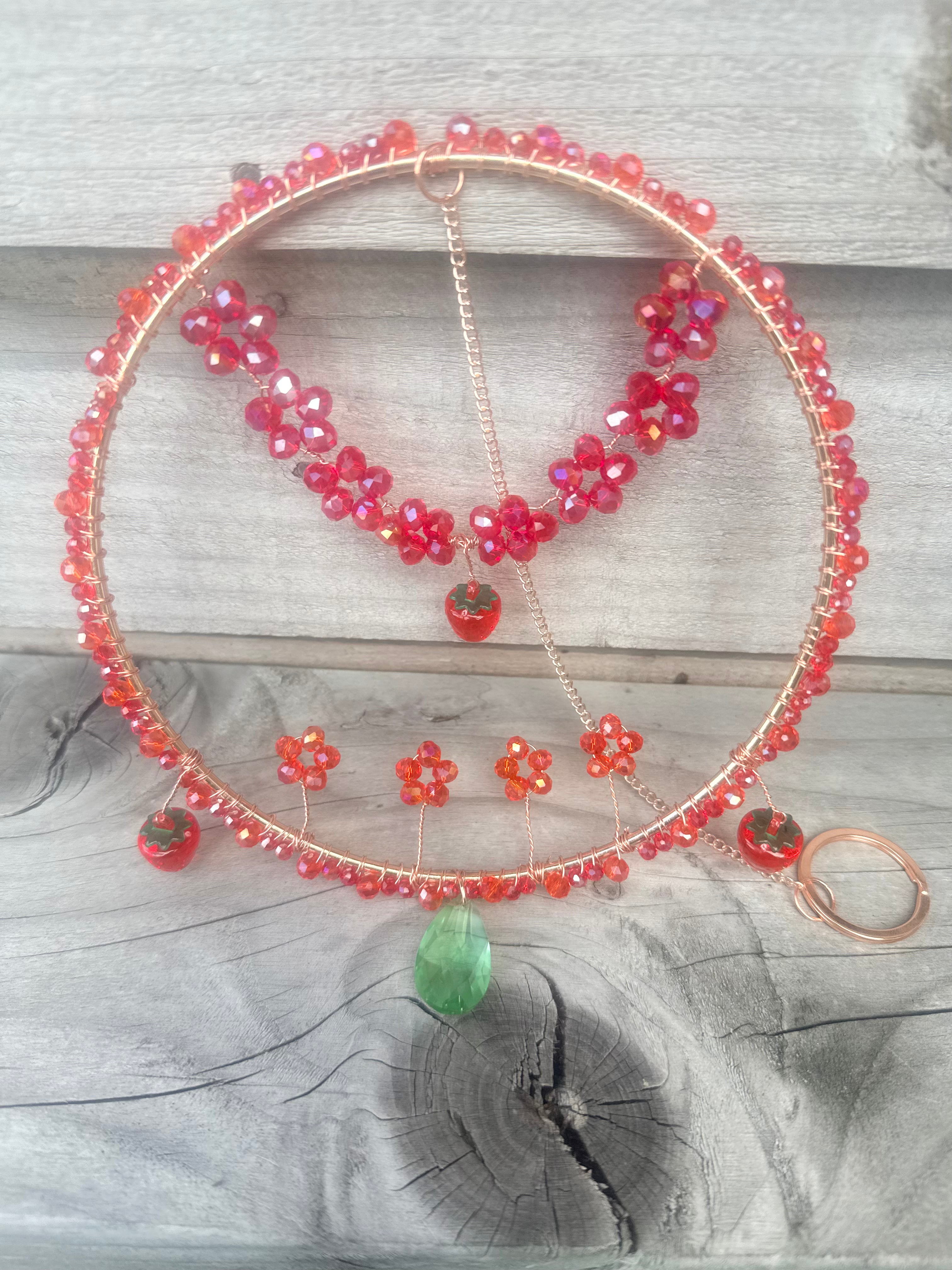 🍓 New Strawberry Fairy Garden Dream Catchers 🍓