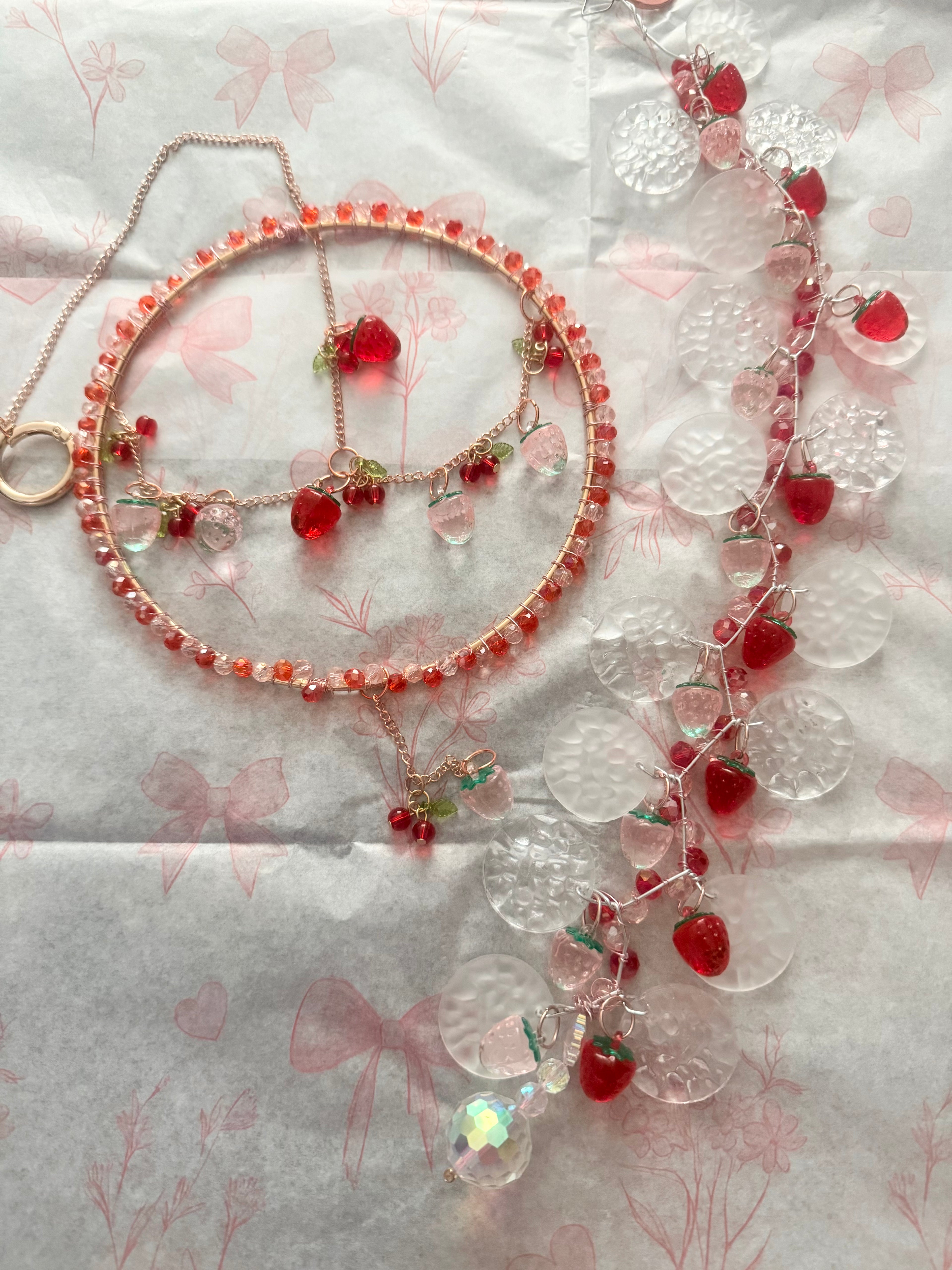 🍓 Strawberry Dream Catchers & Sun Catchers Sets 🍓