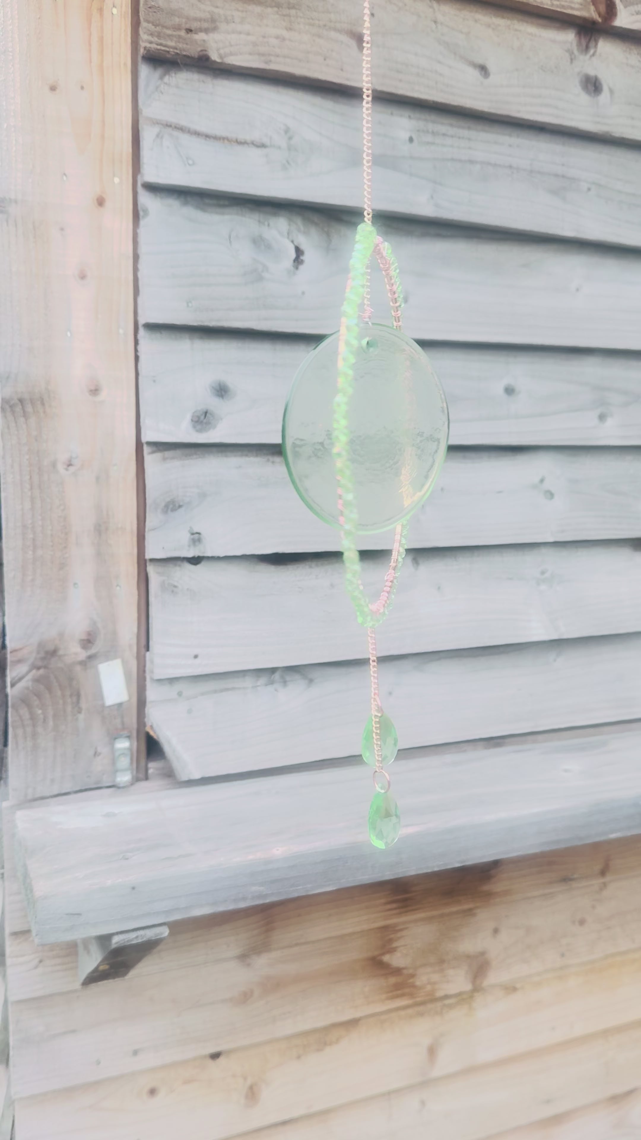 💚 New Green Glass Dream Catchers 💚