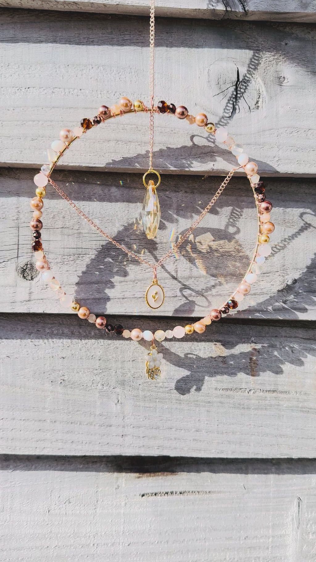 🤎 New Gold/Champagne Crystal Dream Catchers 🤎