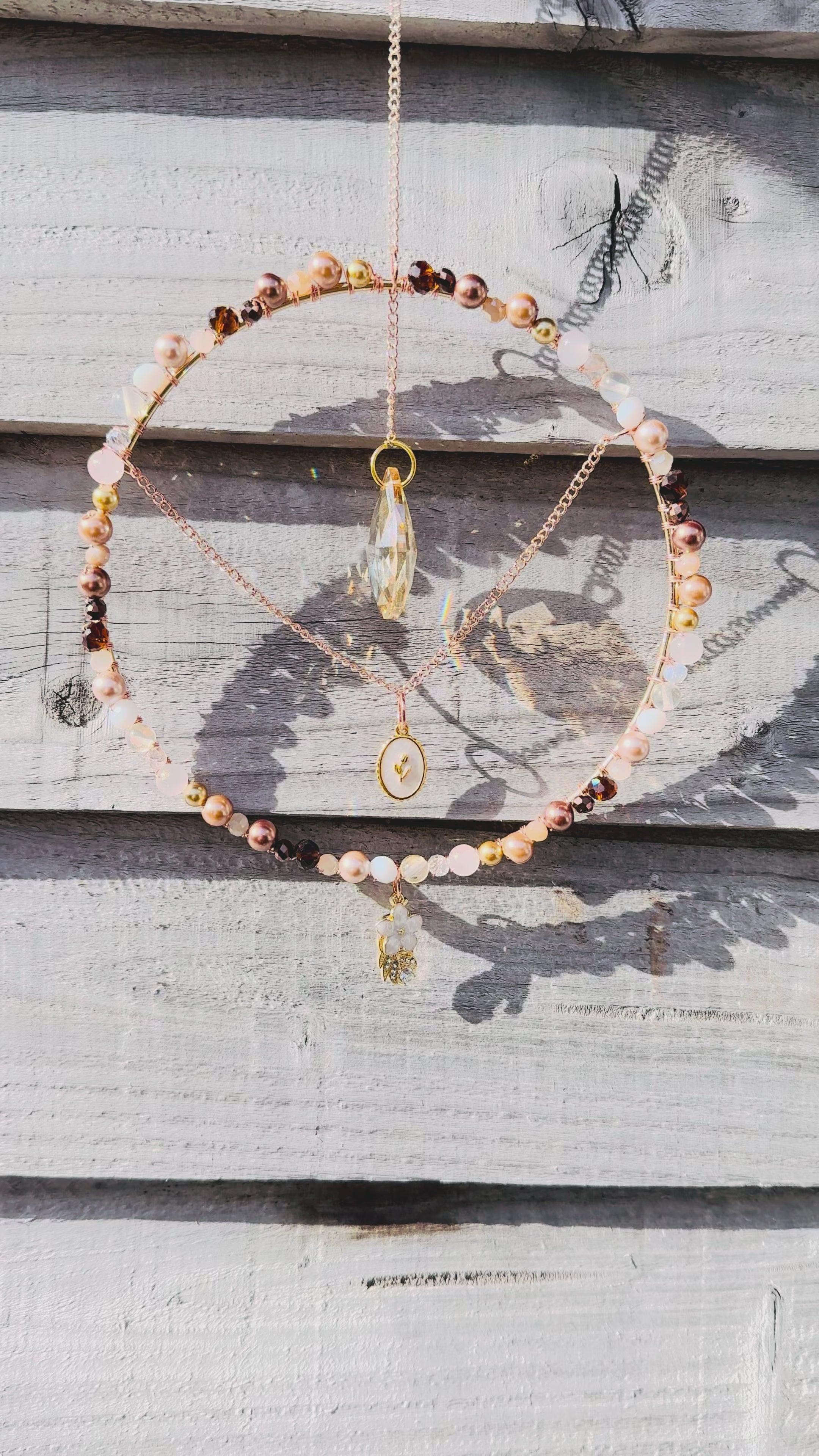 🤎 New Gold/Champagne Crystal Dream Catchers 🤎